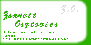 zsanett osztovics business card